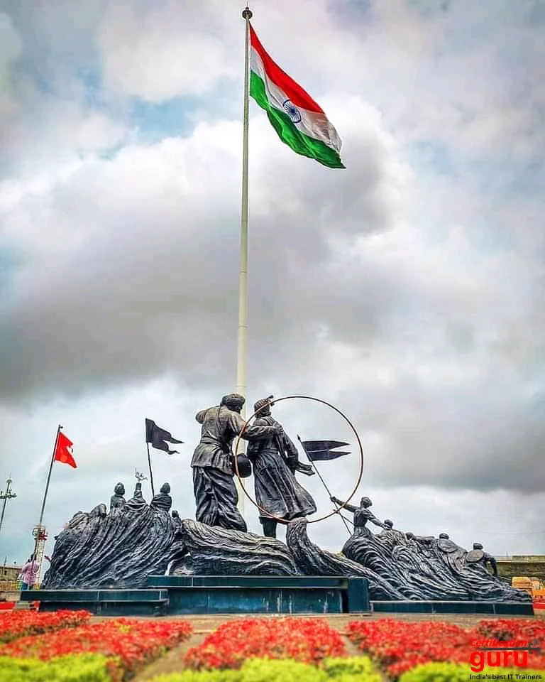 Nigdi Pune India Bhakti-Shakti Statue and Flag